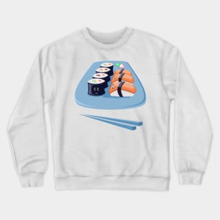 Funny rolls and sushi Crewneck Sweatshirt